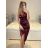 Šaty dlhé spoločenské na ramienka dámske (S/M ONE SIZE) TALIANSKA MODA IM3236537