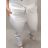 Kalhoty strečové dlouhé dámské nadrozměr (XL/2XL ONE SIZE) ITALSKÁ MÓDA IMPSH23B0002/DR -   bílá -   XL/2XL
