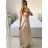 Šaty dlouhé elegantní společenské na ramínka dámské (S/M/L ONE SIZE) ITALSKÁ MÓDA IMPBB23B23376