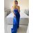 Šaty dlouhé elegantní společenské na ramínka dámské (S/M/L ONE SIZE) ITALSKÁ MÓDA IMPBB23B23376