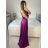 Šaty dlhé elegantné na ramienka dámske (S/M ONE SIZE) TALIANSKA MÓDA IMPBB23B24077