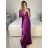Šaty dlhé elegantné na ramienka dámske (S/M ONE SIZE) TALIANSKA MÓDA IMPBB23B24077