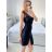 Šaty elegantné plesové bez rukávov dámske (S/M ONE SIZE) TALIANSKA MóDA IMHMS23086/DU S/M vínová