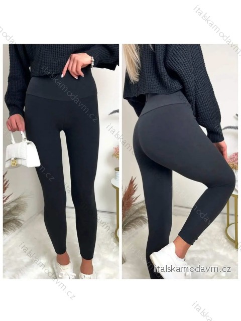 Legíny slabé dlouhé dámské (2XL/3XL, 3XL/4XL, 5XL/6XL) POLSKÁ MÓDA DPP23030DM/DR -   Černá -   3XL/4XL