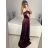 Šaty carmen dlouhé na ramínka elegantní saténové dámské (S/M ONE SIZE) ITALSKÁ MÓDA IMPBB22B22735/DR bílá