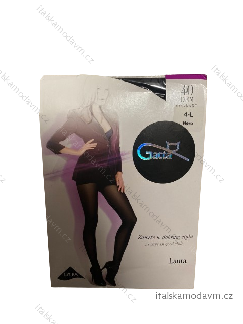 Pančuchy dámske 40DEN (S,M,L) DPP GATTA GATT24LAURA -   čierna
 -   XL