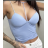 Croptop na ramínka dámský (S/M ONE SIZE) ITALSKÁ MÓDA IMPMD243105L