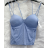 Croptop na ramínka dámský (S/M ONE SIZE) ITALSKÁ MÓDA IMPMD243105L
