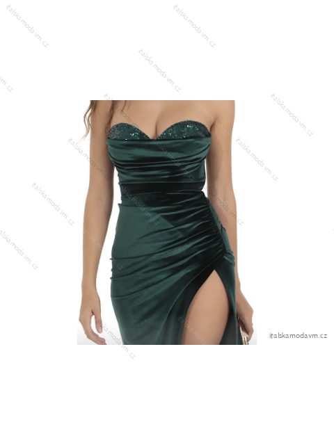 Šaty elegantní carmen dámské (S/M ONE SIZE) ITALSKÁ MÓDA IMPMD2431986