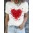 Tričko krátký rukáv dámské nadrozměr (XL/2XL ONE SIZE) ITALSKÁ MÓDA IMM24M917