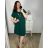 Šaty oversize krátky rukáv dámske nadrozmer (L/XL/2XL ONE SIZE) TALIANSKA MÓDA IMBM23NEKLES