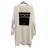 Šaty mikinové oversize dlouhý rukáv dámské (UNI S/M/L/XL) ITALSKÁ MÓDA IMM21655W/DR BÍLÁ