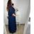 Šaty dlouhé společenské krátký rukáv dámské nadrozměr (XL/2XL ONE SIZE) ITALSKÁ MÓDA IMPSH2350260