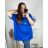 Tunika s príveskom krátky rukáv dámska nadrozmer (6XL/7XL ONE SIZE) TALIANSKA MÓDA IMBM24017/DR 6XL / 7XL tmavo ružová