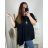 Tunika s príveskom krátky rukáv dámska nadrozmer (6XL/7XL ONE SIZE) TALIANSKA MÓDA IMBM24017/DR 6XL / 7XL tmavo ružová