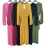 Šaty elegantní dlouhé šifonové dlouhý rukáv dámské (S/M ONE SIZE) ITALSKÁ MÓDA IM424LEONA