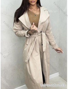 Kabát slabý s páskem dámský (S/M ONE SIZE) ITALSKÁ MÓDA IMWAE24002