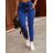 Kalhoty dlouhé dámské (S/M ONE SIZE) ITALSKÁ MÓDA IMWY23001/DR -   béžová -   S/M