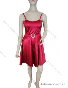 Šaty šifonové elegantní krátké na ramínka dámské (S/M ONE SIZE) ITALSKá MóDA IM923ANNA