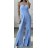 Overal dlhý elegantný na ramienka dámsky (S/M ONE SIZE) TALIANSKA MÓDA IMPBB24D035tuta