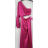 Šaty elegantní dlouhý rukáv dlouhé dámské (S/M ONE SIZE) ITALSKÁ MÓDA IMPBB24B23843
