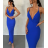 Šaty dlouhé společenské na ramínka dámské (S/M ONE SIZE) ITALSKÁ MÓDA IMPGM242658