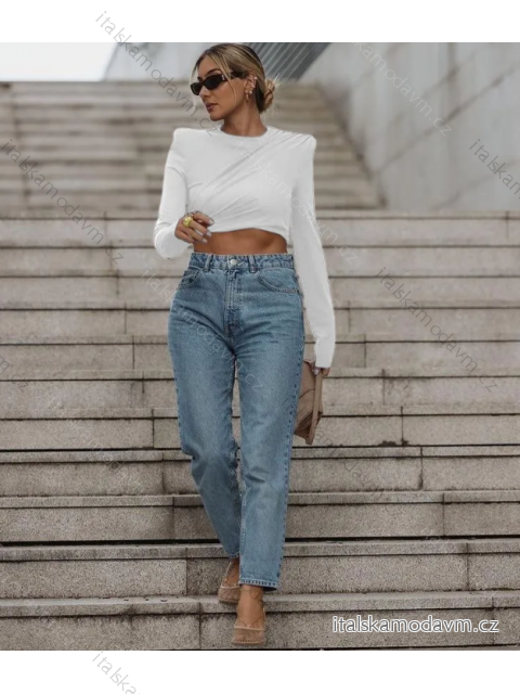 Croptop dlhý rukáv dámsky (S/M ONE SIZE) TALIANSKA MÓDA IMPLS2420804