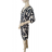 Šaty elegantní dlouhý rukáv icecool dámské (S/M ONE SIZE) ITALSKÁ MODA IMM23M284-4/DU -   Černá -   S/M