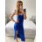 Šaty dlouhé letní elegantní na ramínka dámské (S/M ONE SIZE) ITALSKÁ MÓDA IMPBB23B23897/DU S/M tmavě červená