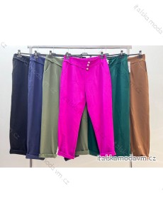 Kalhoty strečové dámské nadrozměr (2XL/3XL ONE SIZE) ITALSKá MóDA IM424049