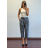 Nohavice s opaskom dlhé dámske (S/M ONE SIZE) TALIANSKA MÓDA IMPDY24LS20768