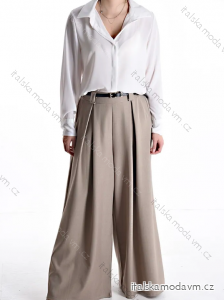 Kalhoty s páskem dlouhé dámská (S/M ONE SIZE) ITALSKÁ MÓDA IMPDY24MDUE24047