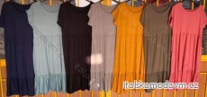 Šaty oversize krátký rukáv dámské (XL/2XL ONE SIZE) ITALSKÁ MÓDA IMD21631
