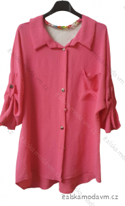 Košile/Halenka dlouhý rukáv dámská (L/XL ONE SIZE) ITALSKÁ MÓDA IMWA217869/DR