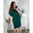 Šaty krátky rukáv letní oversize s príveskom dámske nadrozmer (2XL/3XL ONE SIZE) TALIANSKA MÓDA IM324ROMA