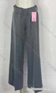 Kalhoty dlouhé s páskem dámské (S/M ONE SIZE) ITALSKÁ MÓDA IMPBB23I711407