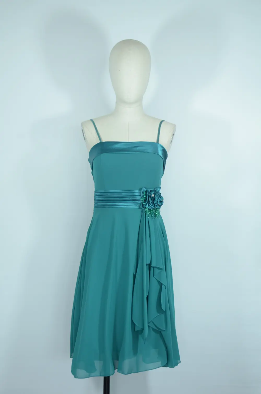Šaty elegantní na ramínka dámské (S/M ONE SIZE) ITALSKÁ MÓDA IMPSH24C993