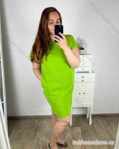 Šaty oversize krátký rukáv dámské nadrozměr (L/XL/2XL ONE SIZE) ITALSKá MóDA IMC23081