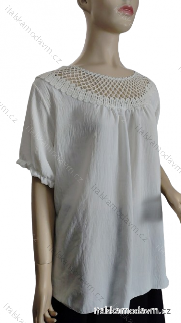 Tunika krátký rukáv dámská nadrozměr (L/XL ONE SIZE) ITALSKá MODA IM324281718