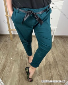 Kalhoty strečové dámské nadrozměr (2XL/3XL ONE SIZE) ITALSKá MóDA IM424048/DR