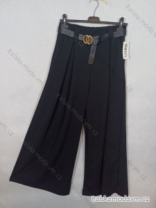 Kalhoty dlouhé s páskem dámské (S/M ONE SIZE) ITALSKá MODA IM324055