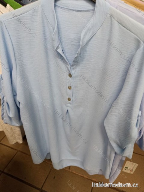 Tunika bavlněná 3/4 dlouhý rukáv dámská nadrozměr (L/XL ONE SIZE) ITALSKá MODA IM324054