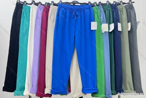 Kalhoty dlouhé dámské nadrozměr (5XL/6XL ONE SIZE) ITALSKá MóDA IM424258