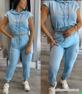 Kalhoty dlouhé dámské nadrozměr (5XL/6XL ONE SIZE) ITALSKá MóDA IM424259