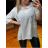 Tunika oversize 3/4 rukáv dámská nadrozměr (XL/2XL ONE SIZE) ITALSKÁ MÓDA IMD24066