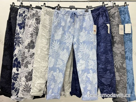 Kalhoty strečové dlouhé dámské (M/L ONE SIZE) ITALSKá MODA IM424274