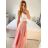 Sukně dlouhá dámská (S/M ONE SIZE) ITALSKá MODA IM323026/DUR S/M béžová