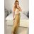 Sukně dlouhá dámská (S/M ONE SIZE) ITALSKá MODA IM323026/DUR S/M béžová