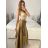 Sukně dlouhá dámská (S/M ONE SIZE) ITALSKá MODA IM323026/DUR S/M béžová