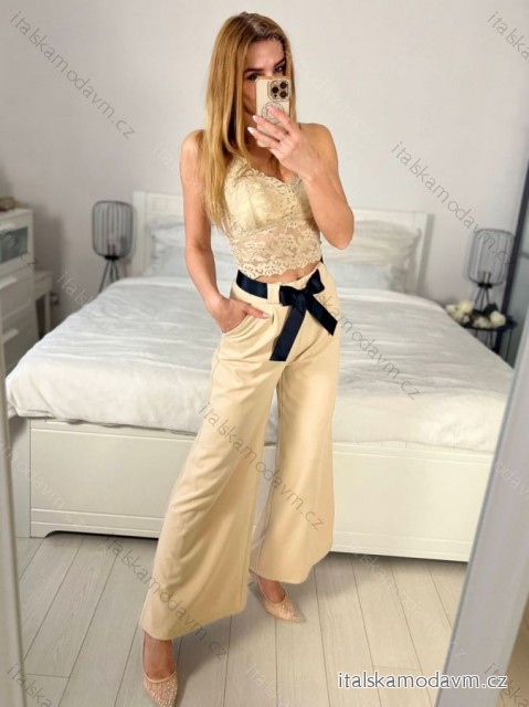 Kalhoty dlouhé oversize dámské (S/M/L ONE SIZE) ITALSKá MODA IM324003
